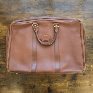 W & H Gidden London Leather Briefcase – Vintage Saddler, 17″ × 13″